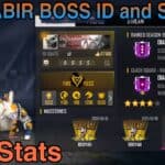 SK Sabir Boss Free Fire ID-SK Sabir Gaming Total Likes-Kills-More