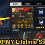 TSG ARMY Free Fire ID-Lifetime Stats- Total Likes-Kills-More