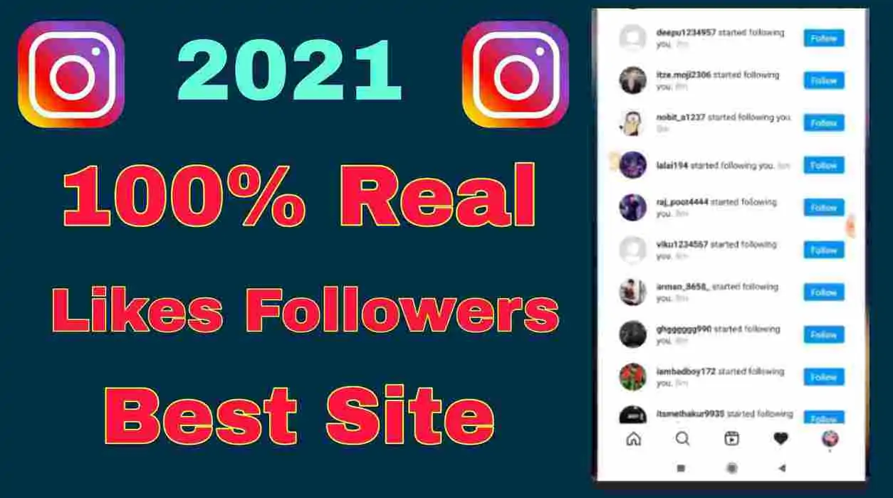 Free Likes Followers Website On Instagram 100% Real