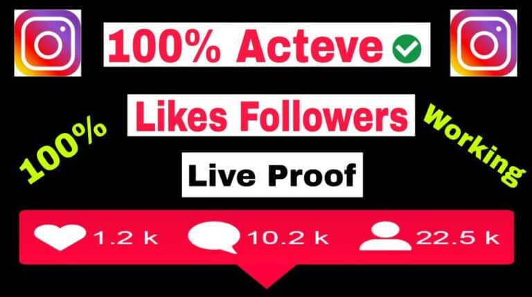 Instagram Par Free Likes Follwers Kaise Badhye- 100% Real