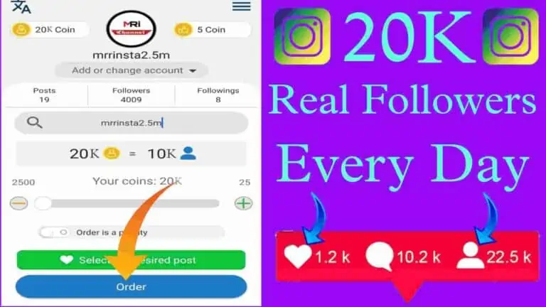 Get Follower New Apk- 20K Free Instagram Followers Every Day