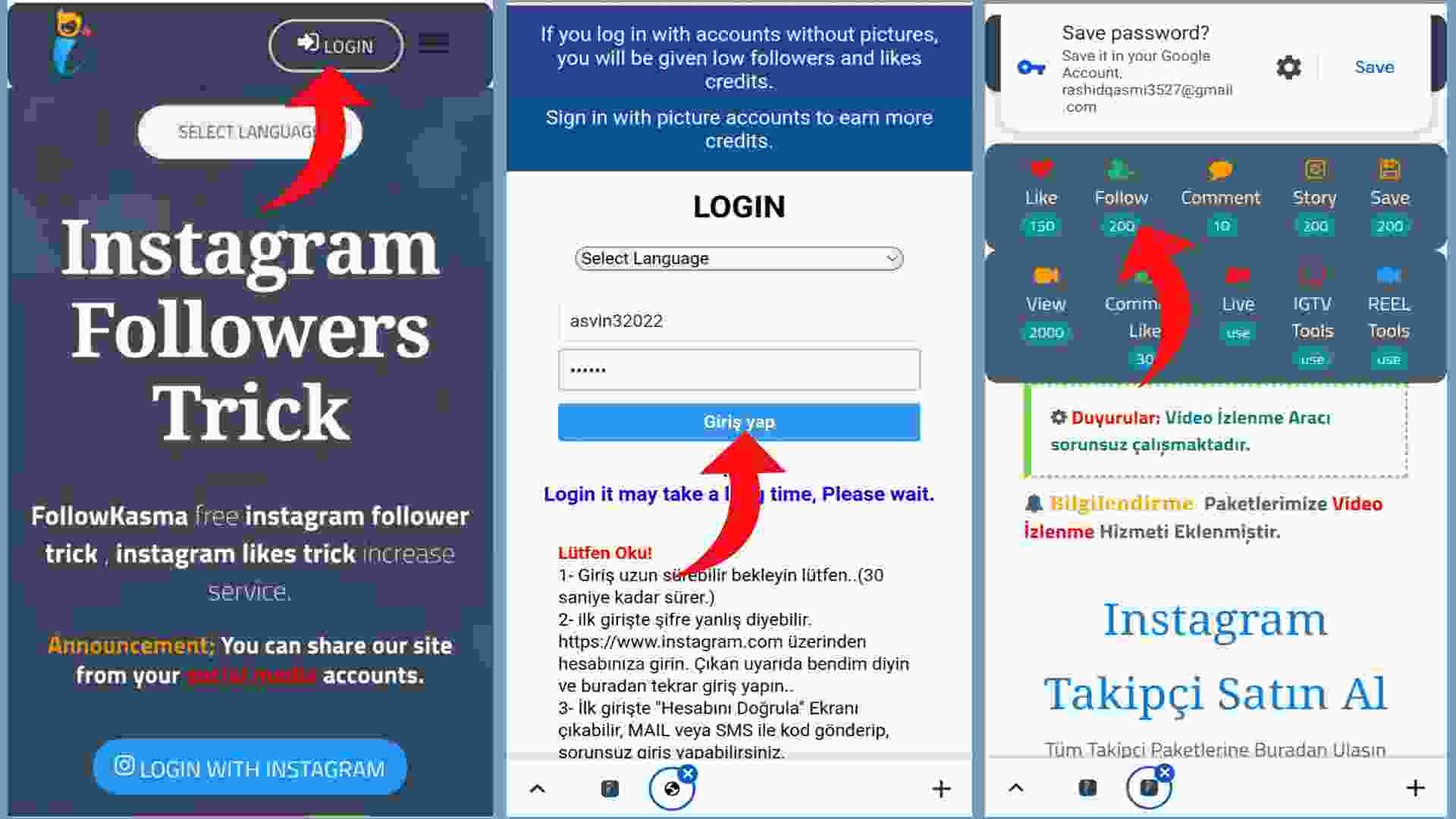 Website For Takip Kasma- Free Instagram Followers Website