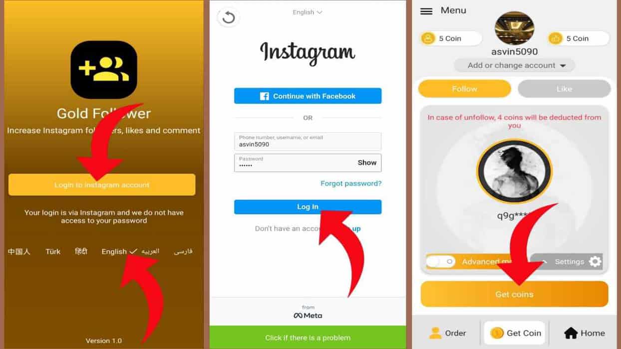 Gold Follower Apk Download: Free Instagram Followers App