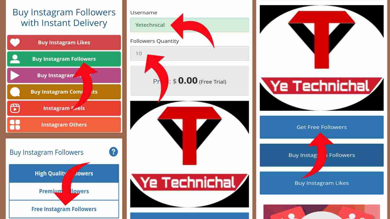 insta followers website: Ye Technical Get Instant Real Followers