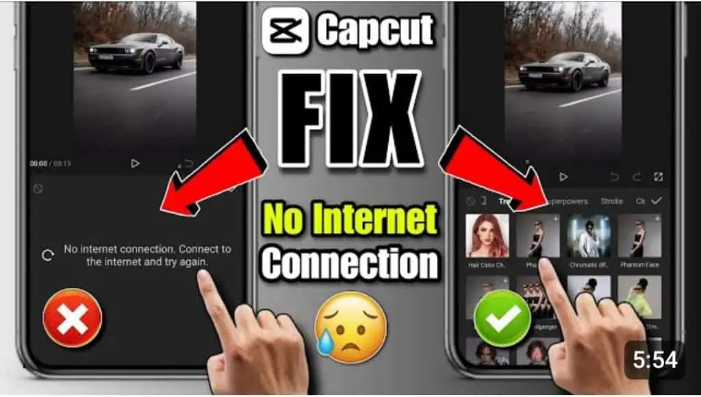 Capcut no internet problem solve