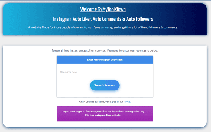 Mytoolstown-Daily 5K Free Instagram Followers