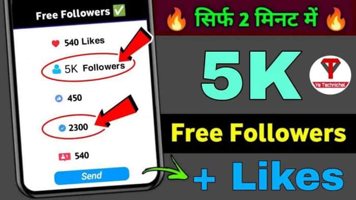 Takipci 5000: Get Instagram Followers-100% Free, Real, Active
