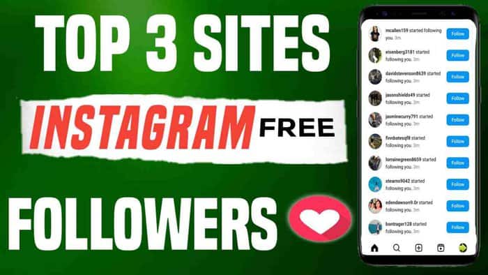 Top 3 Sites To Get Free Instagram Followers Likes - 100% FREE