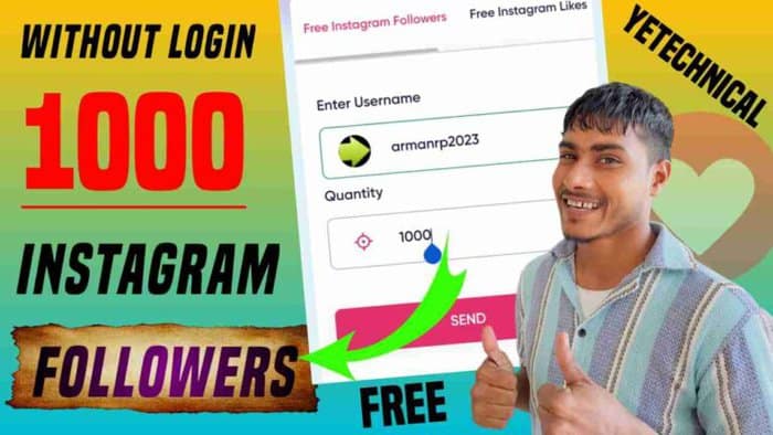 Profile Follower Instagram Free - 1000 Followers Daily Ye Technical