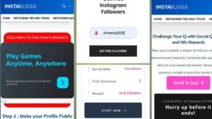Insta blogs free followers