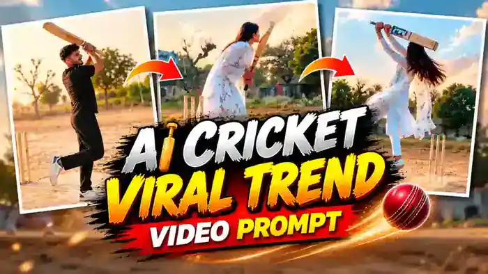 AI Cricket Viral Trend video prompt