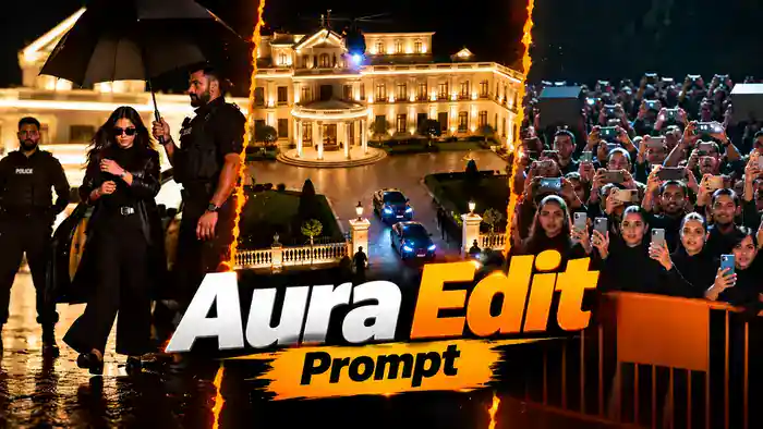Aura Edit Prompt viral VIP celebrity entry AI video