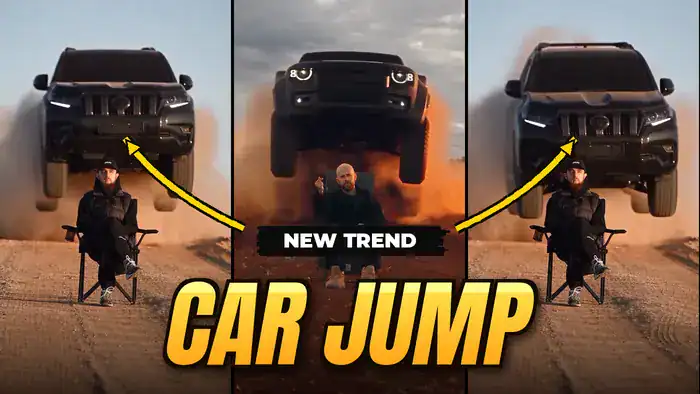 Car Jump New Trend - Google Flow AI video