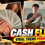 Cash Flex Trend viral money flex AI video prompt