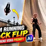 Dam Running Backflip AI video prompt